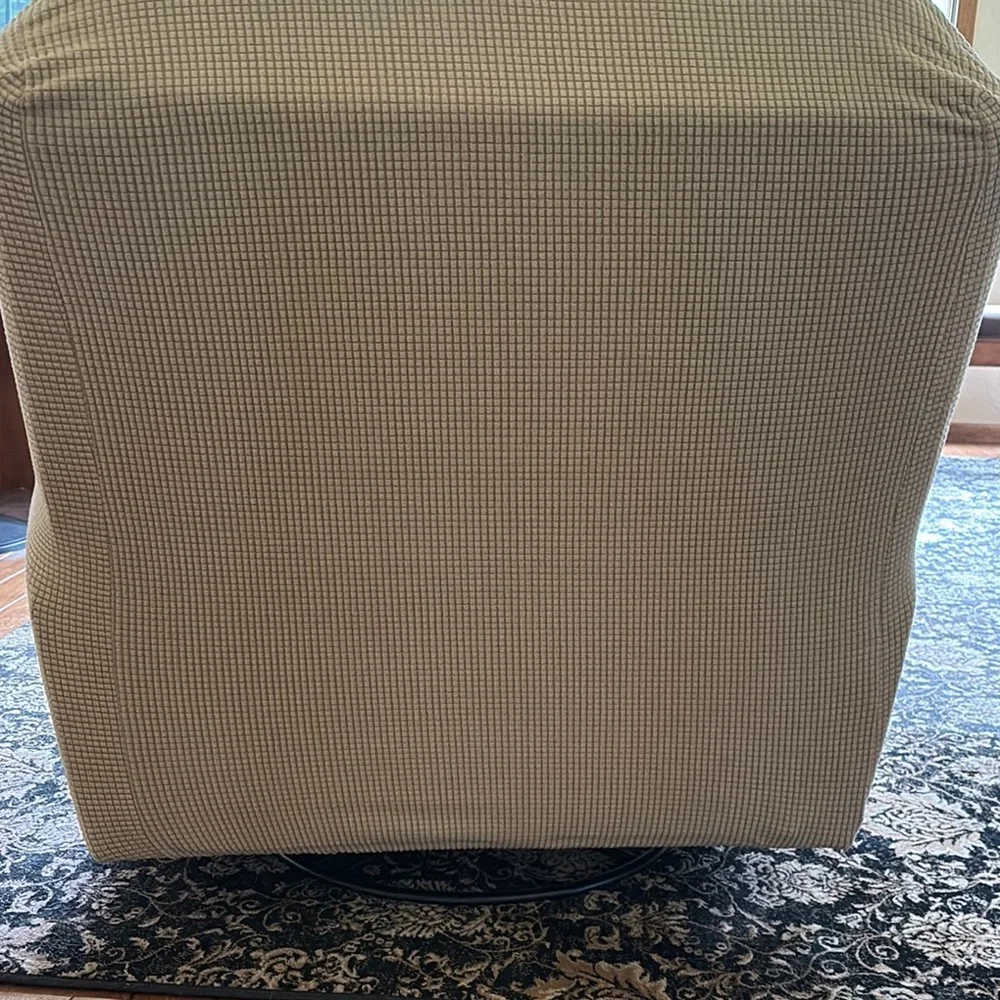 Oversized stretch Beige Recliner Slipcover